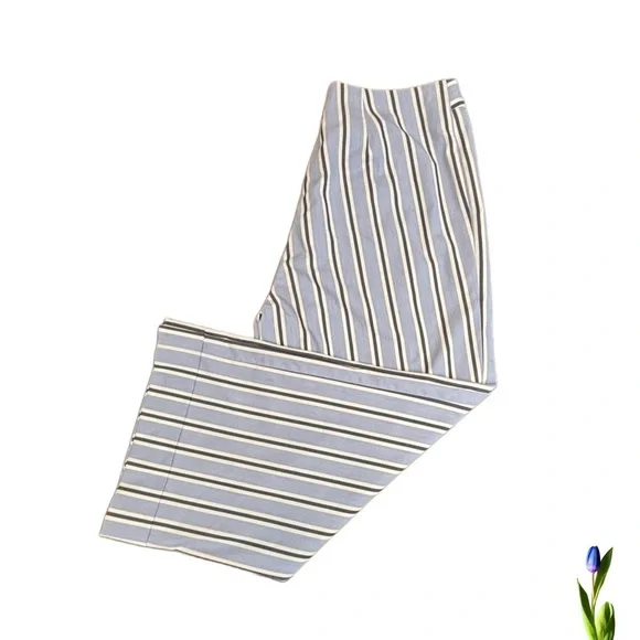 Karl Lagerfeld Designer Pants Nautical Striped Blue and White NO size I think L - Picture 7 of 8